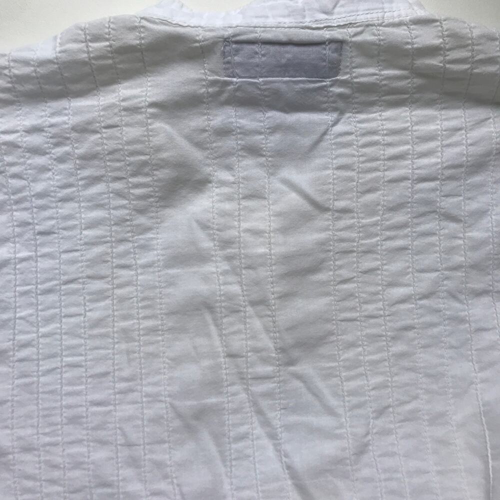 Flax 100% Cotton Long Roll-Tab Sleeve Button Front Tunic Beach Lagenlook Size S - Picture 15 of 15